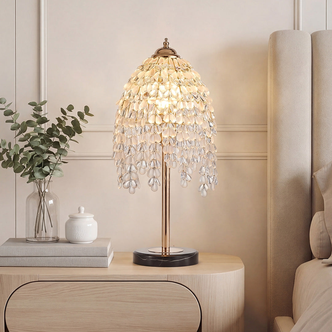 Luxury Gold Crystal Bedside Table Lamp