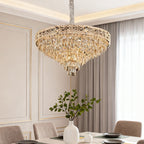 Luxury European Style Large Chandelier with Crystals - Elegant Ceiling Light