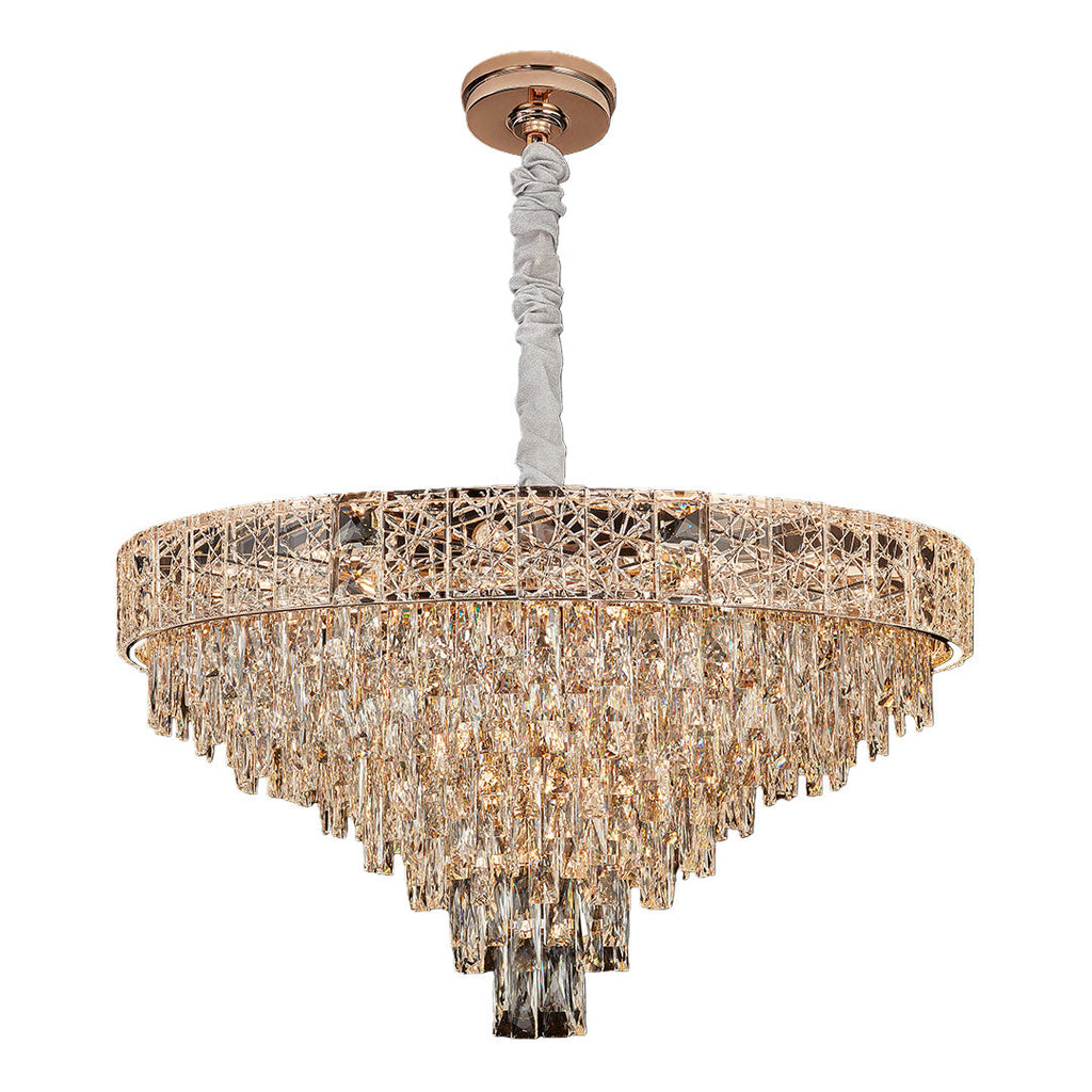 Luxury European Style Large Chandelier with Crystals - Elegant Ceiling Light