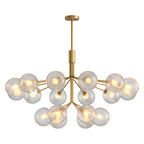 Premium Modern Copper and Glass Ball Chandelier