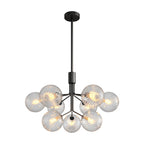 Premium Modern Copper and Glass Ball Chandelier