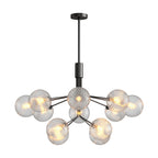 Premium Modern Copper and Glass Ball Chandelier
