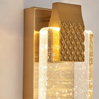 Modern LED Linear Crystal Wall Light for Living Room