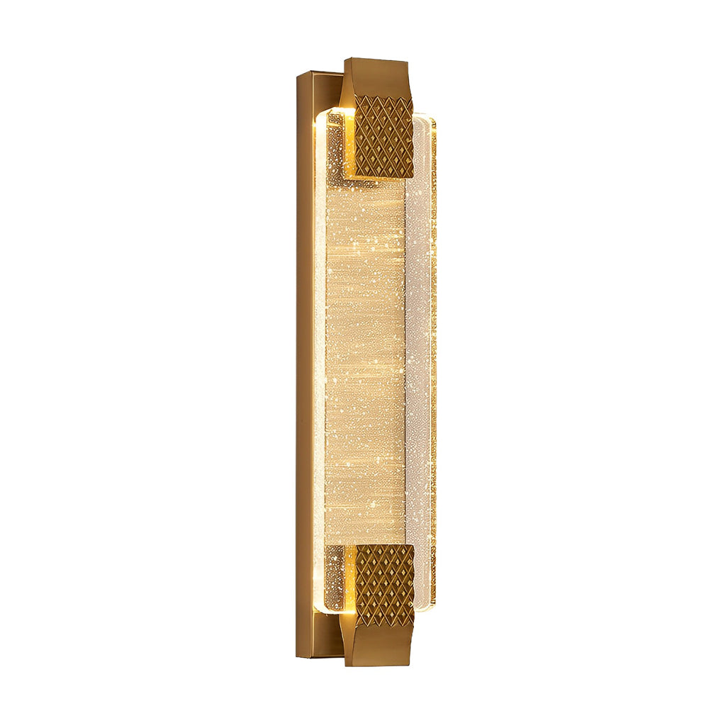 Modern LED Linear Crystal Wall Light for Living Room