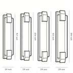 Modern LED Linear Crystal Wall Light for Living Room