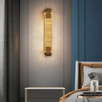 Modern LED Linear Crystal Wall Light for Living Room