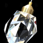 Modern Spiral Crystal Chandelier for High Ceilings