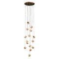 Crystal Cube Chandelier Ceiling Light for Stairs