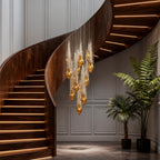 Artistic Crystal Stairway Chandelier Ceiling Light