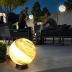 Modern Globe Pillar Light - Stylish Planetary Design for Fencing