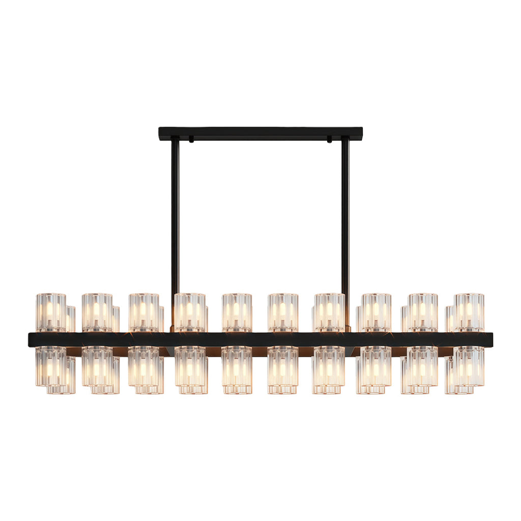 Premium Crystal Chandelier with Copper Ceiling Fixture