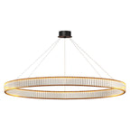 Premium Crystal Round Chandelier - Elegant Ceiling Light