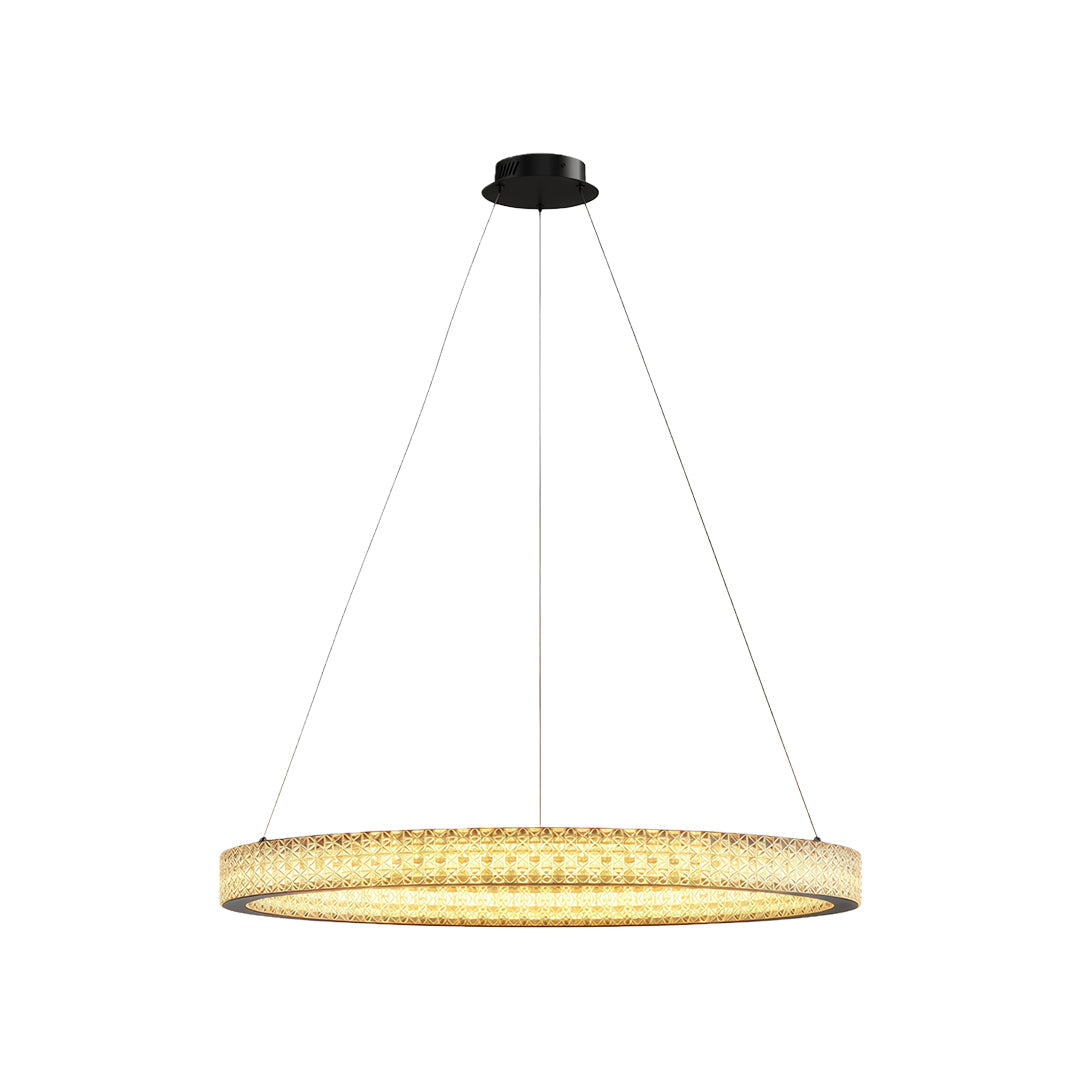 Luxury Copper Circular Chandelier Ceiling Light