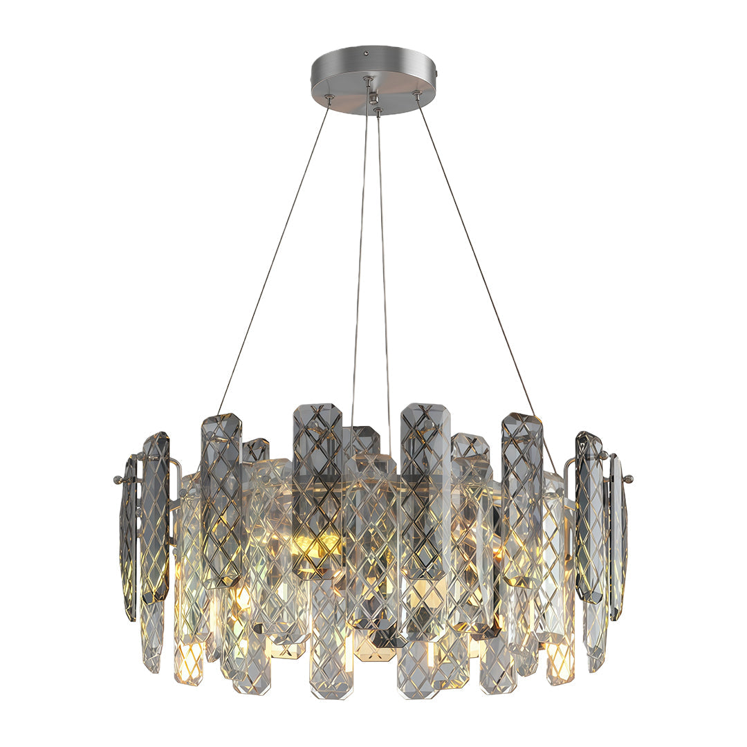 Modern Crystal Ceiling Light with Eye Protection
