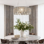Modern Minimalist Crystal Chandelier - Luxury Ceiling Light