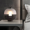 11-Inch LED Table Lamp with Mesh Metal and Frosted Glass Design