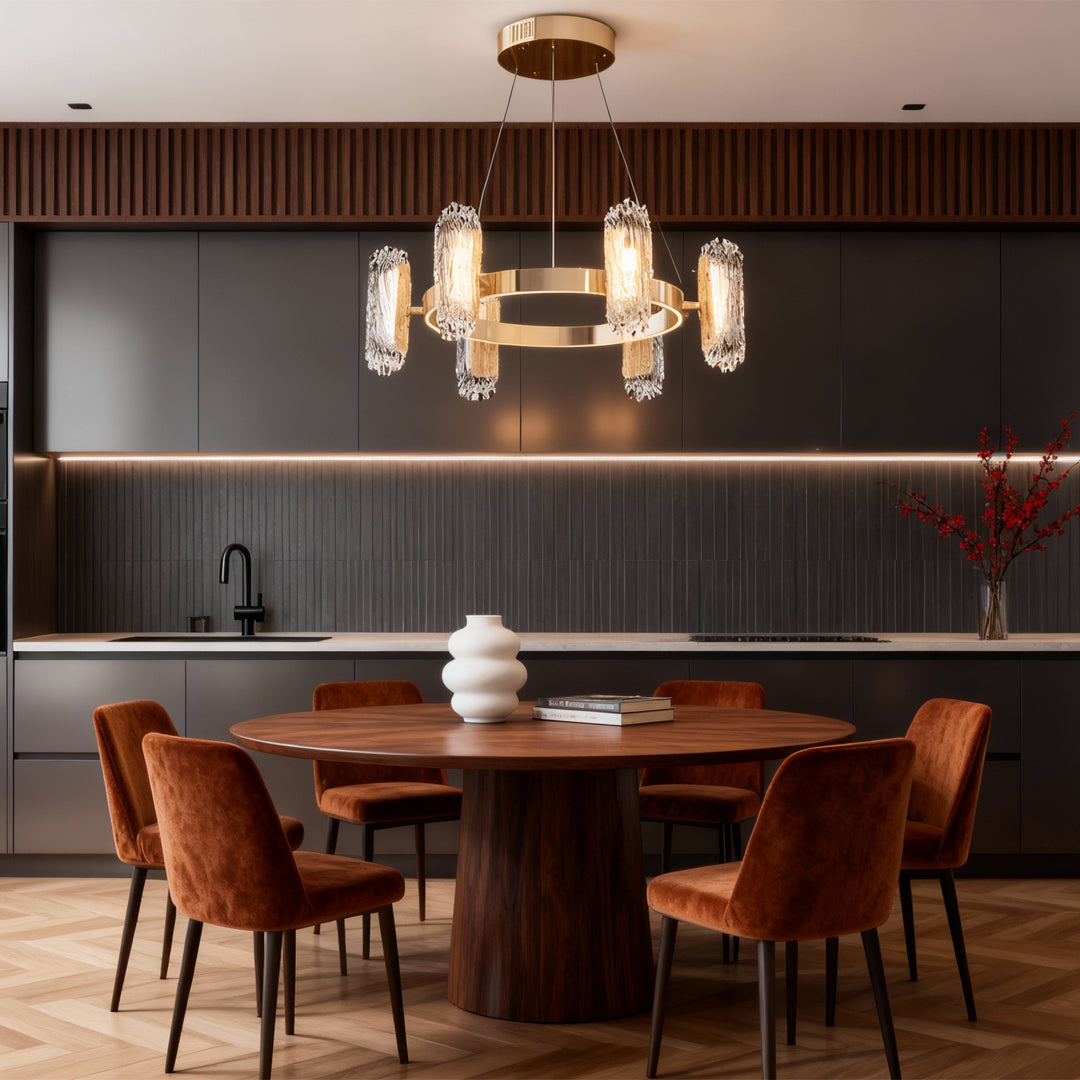 Modern Metal Minimalist Chandelier Ceiling Light