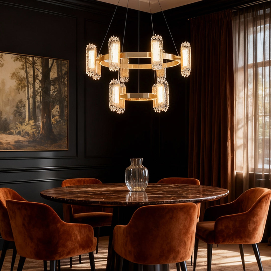 Modern Metal Minimalist Chandelier Ceiling Light