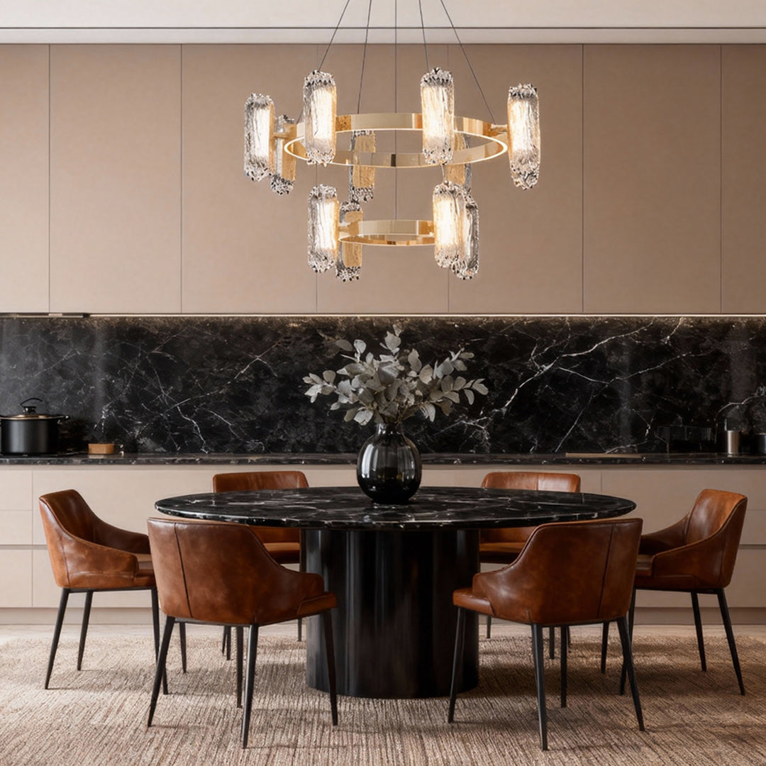 Modern Metal Minimalist Chandelier Ceiling Light