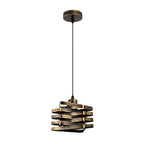 Vintage Industrial Metal Ribbon Pendant Light