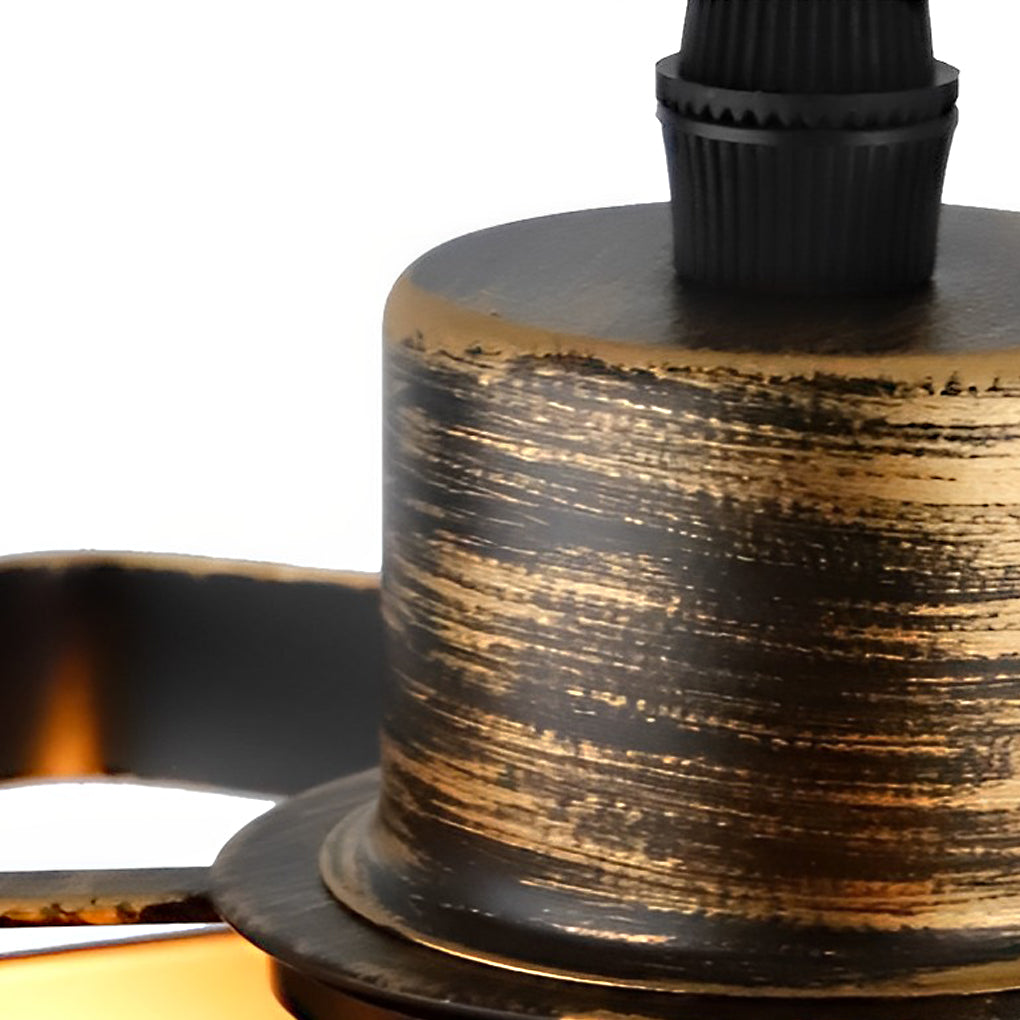 Vintage Industrial Metal Ribbon Pendant Light