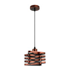 Vintage Industrial Metal Ribbon Pendant Light
