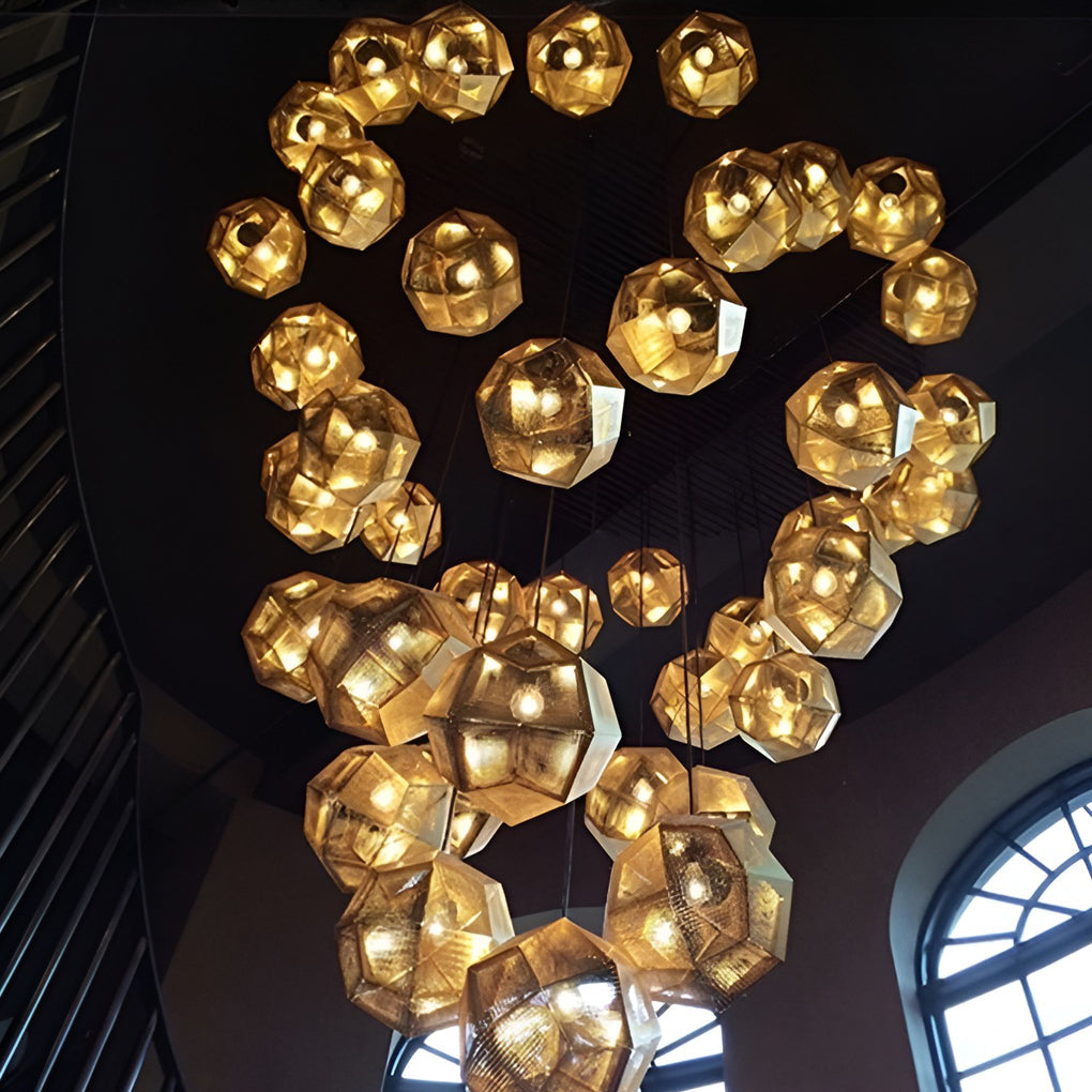 Modern Geometric Metal Pendant Light for Ceiling