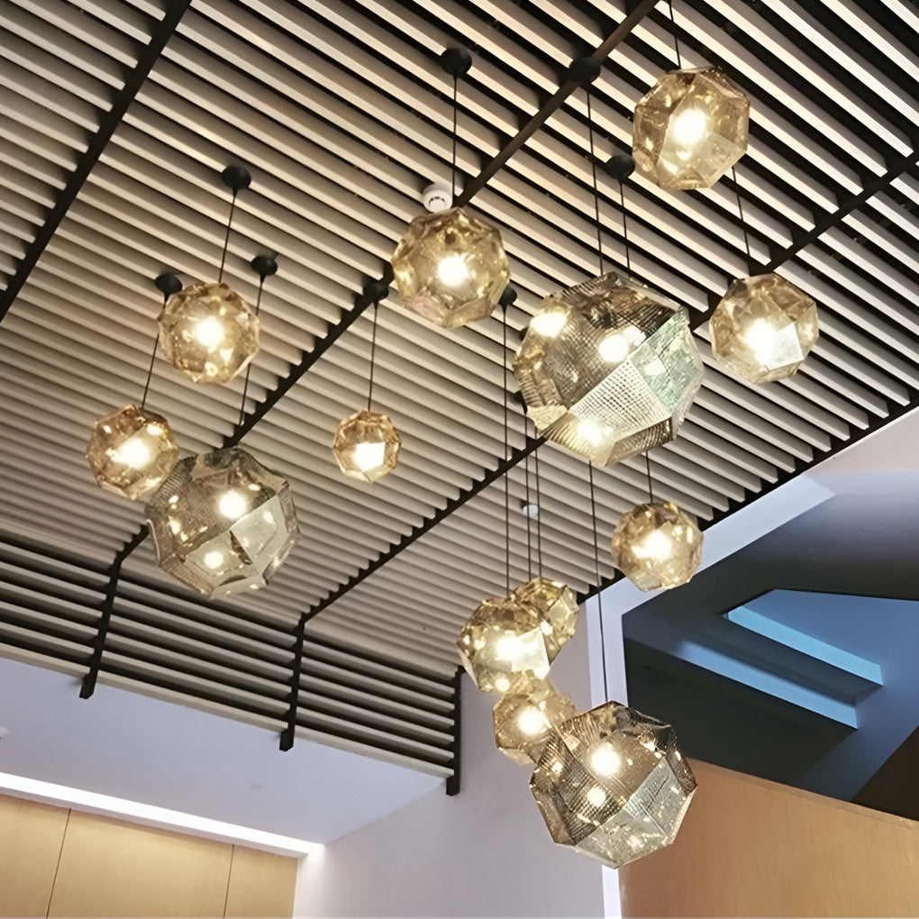 Modern Geometric Metal Pendant Light for Ceiling
