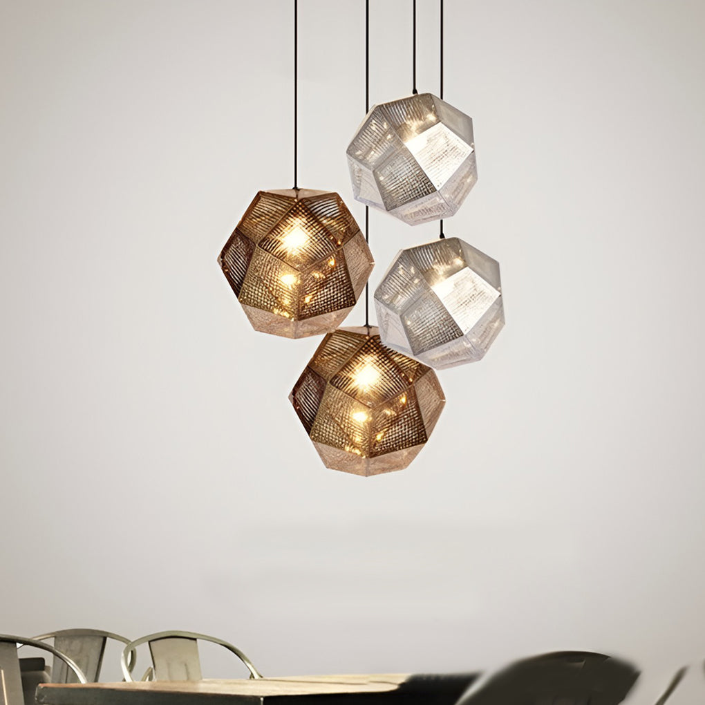 Modern Geometric Metal Pendant Light for Ceiling