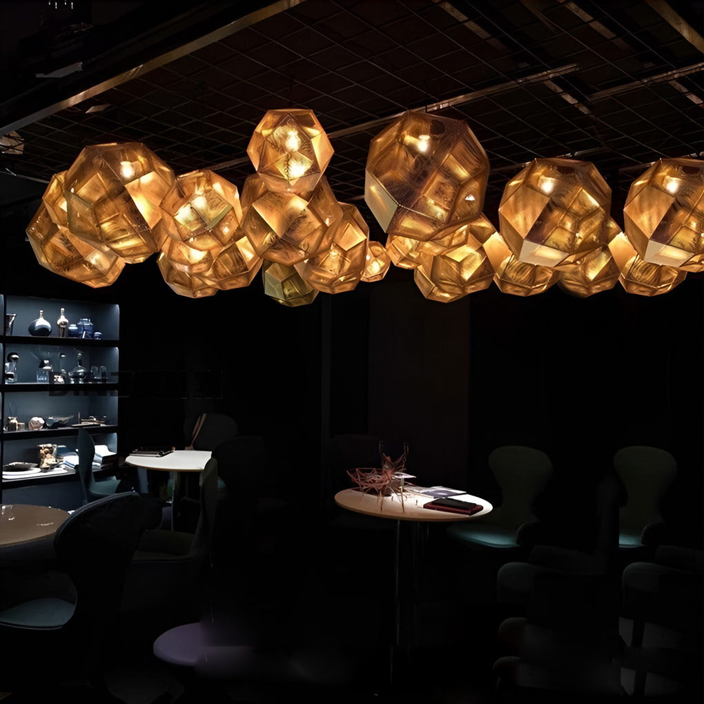 Modern Geometric Metal Pendant Light for Ceiling