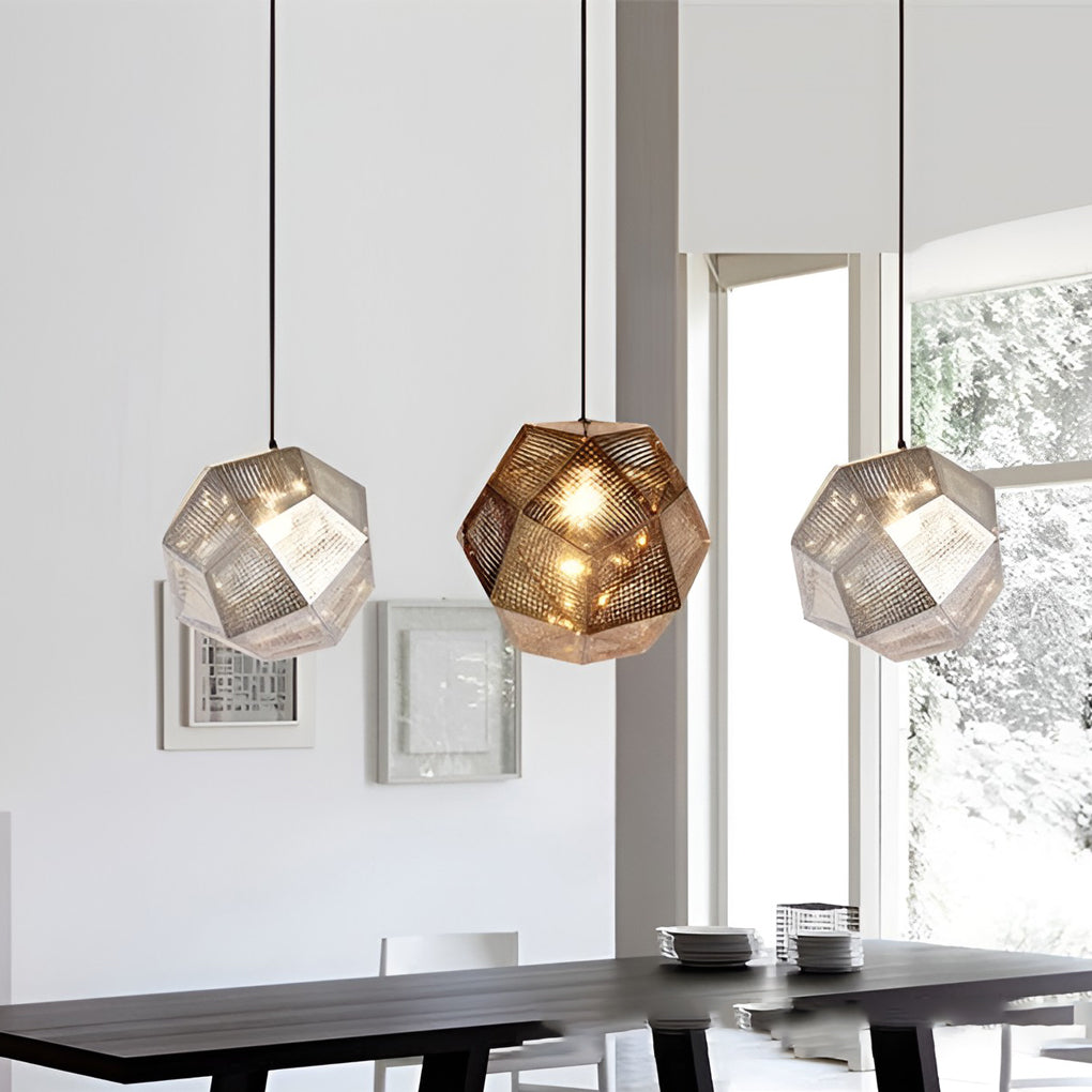 Modern Geometric Metal Pendant Light for Ceiling