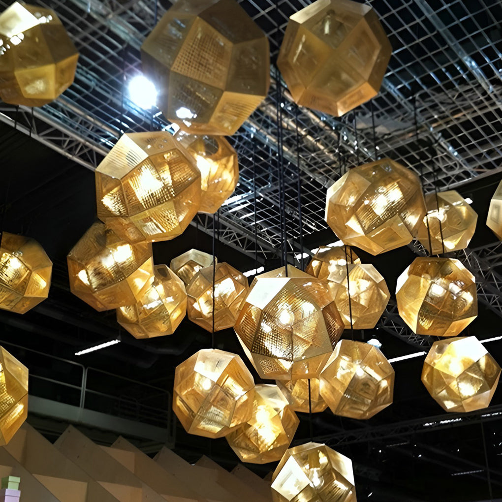 Modern Geometric Metal Pendant Light for Ceiling