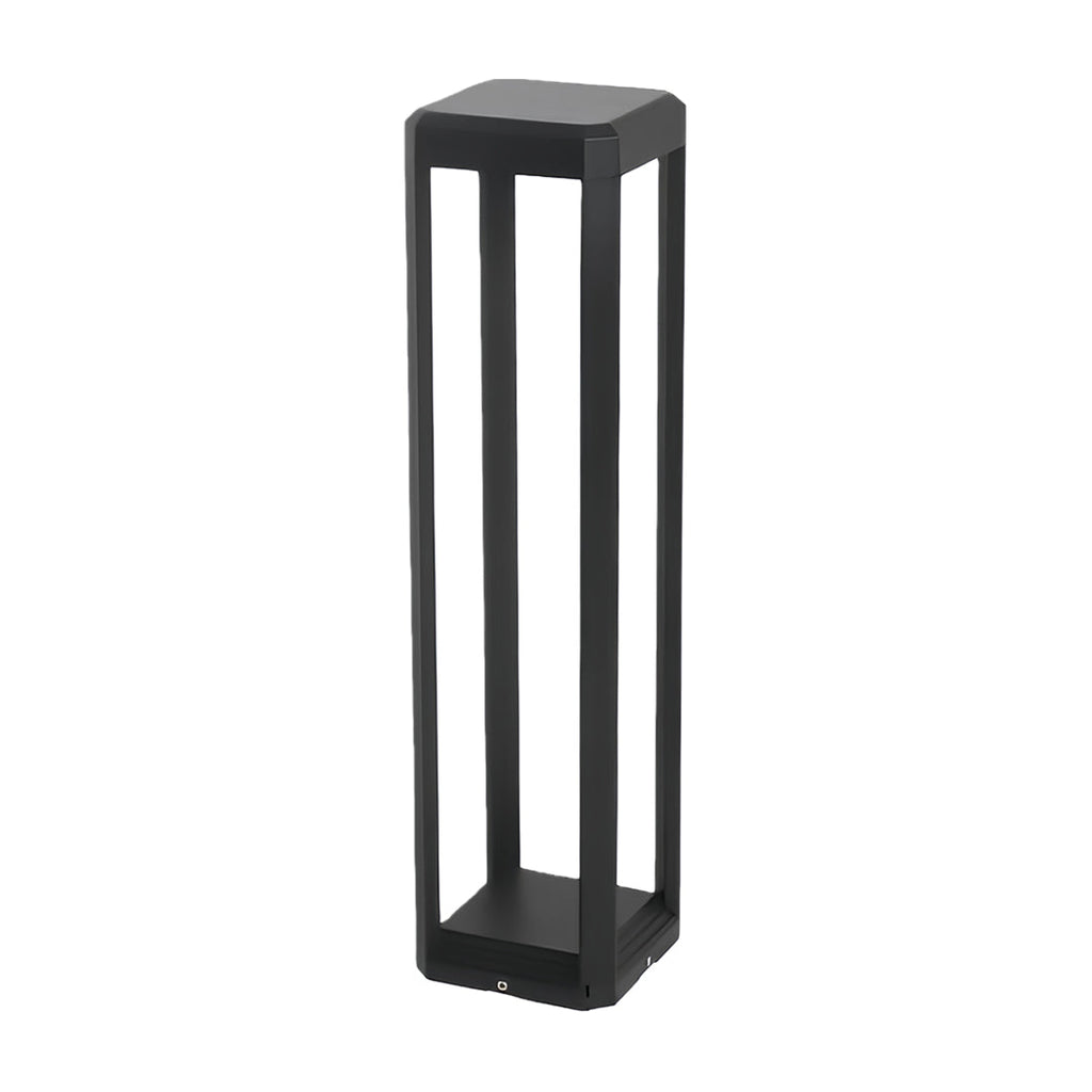 Modern Black Aluminum Solar Pathway Lights