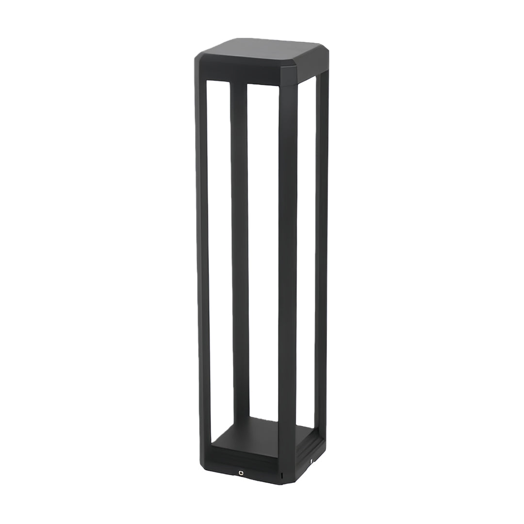 Modern Black Aluminum Solar Pathway Lights