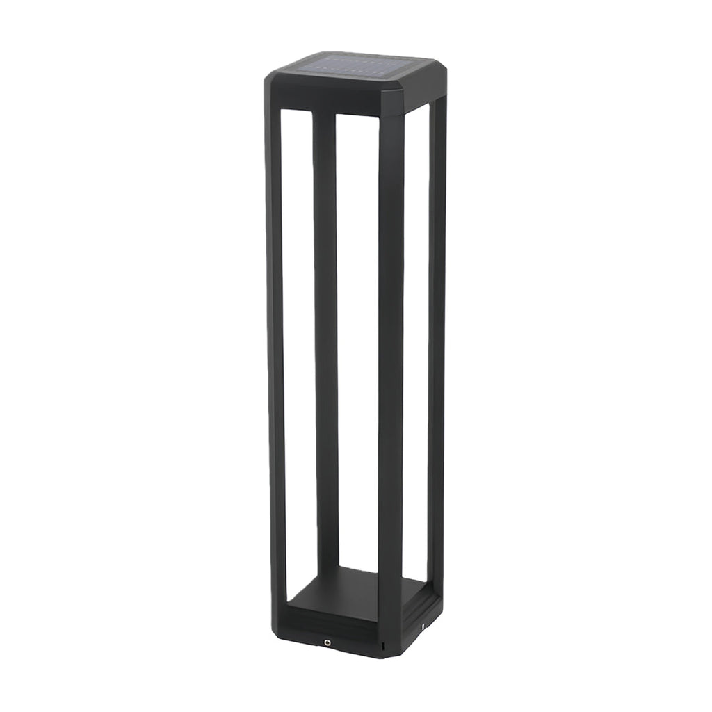Modern Black Aluminum Solar Pathway Lights