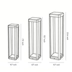 Modern Black Aluminum Solar Pathway Lights