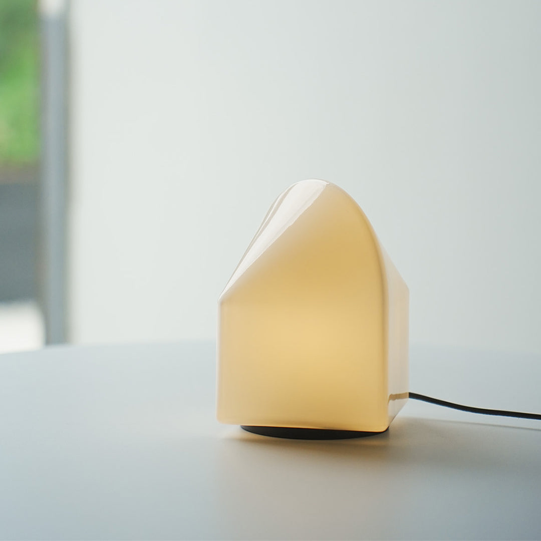 Contemporary White Table Lamp - Stylish Ambient Night Light