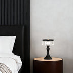 Nordic Minimalist Forged Iron Table Lamp with Acrylic Accent