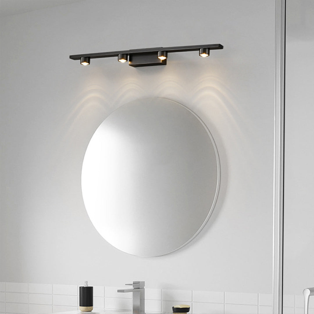 Minimalist Black LED Vanity Lights for Bathroom Mirror Cabinet