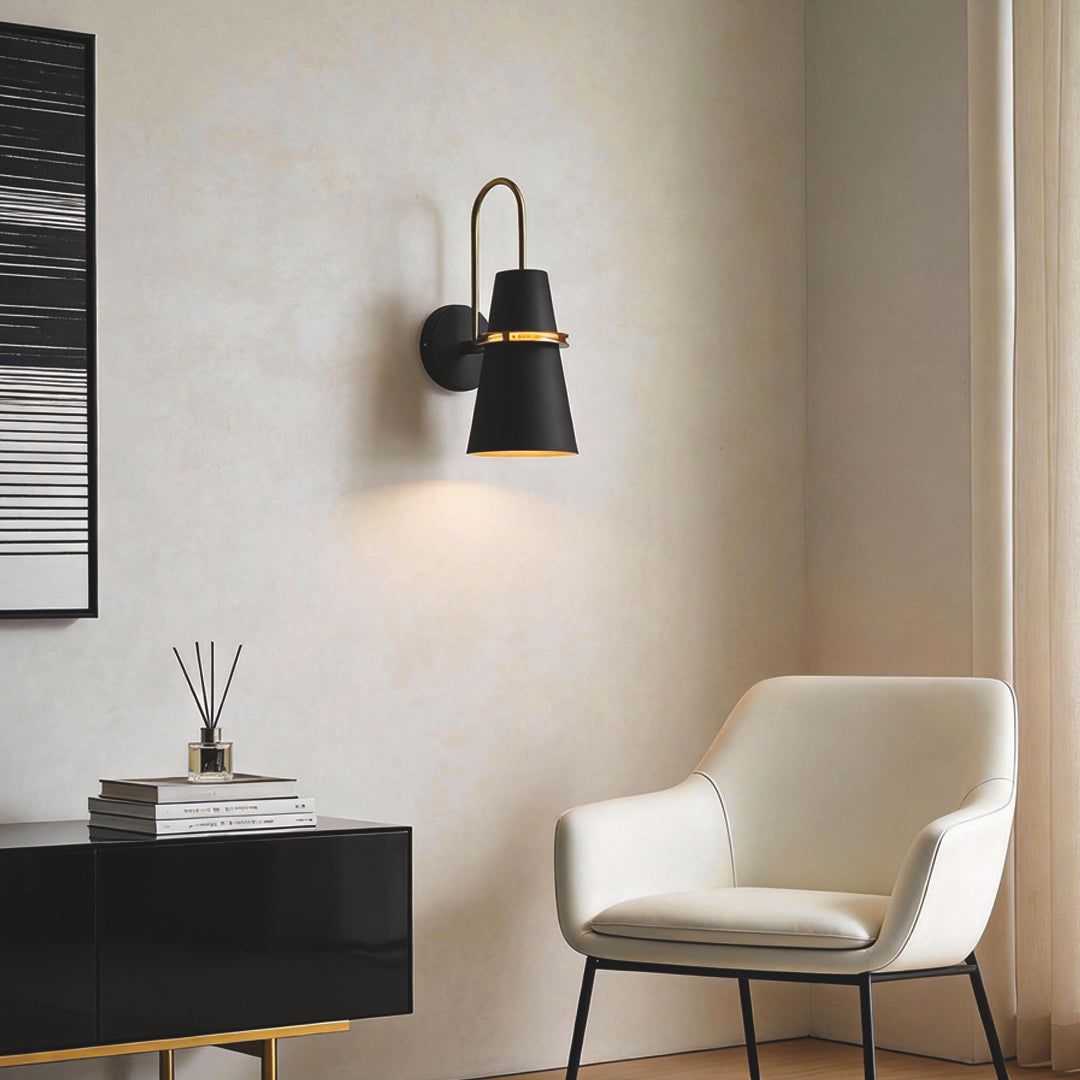 Modern White Cone Wall Lamp - Creative Iron Design