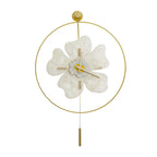 Floral LED Wall Clock with Remote Control