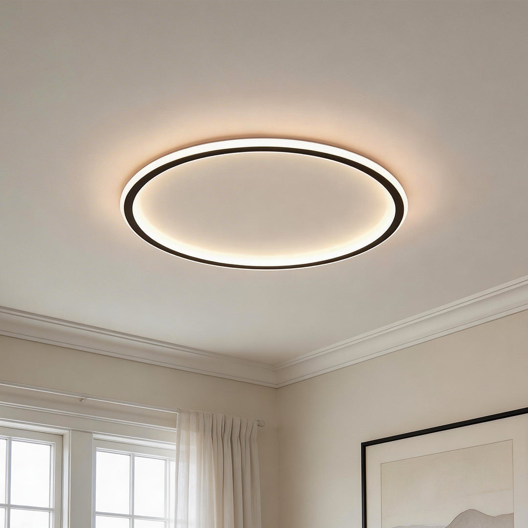 Modern LED Circular Ceiling Light - Acrylic & Metal Design