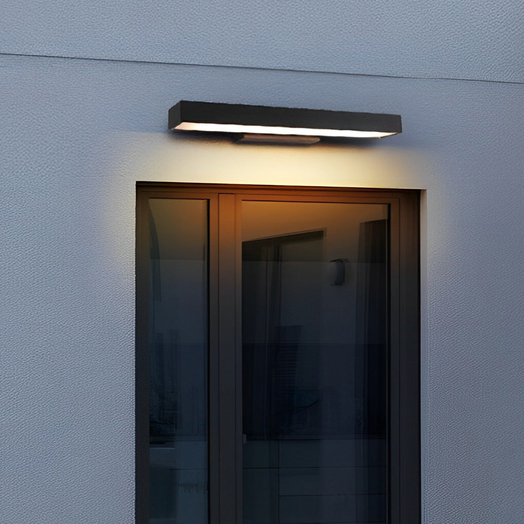 Premium Black Rectangular Outdoor LED Wall Light