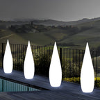 Stylish LED Teardrop Outdoor Floor Lamp - Modern Landscape Lighting