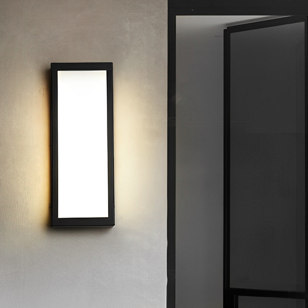 Modern Waterproof LED Rectangle Outdoor Wall Light