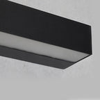 Premium Matte Black Rectangle LED Wall Light for Outdoor Use