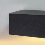 Premium Matte Black Rectangle LED Wall Light for Outdoor Use