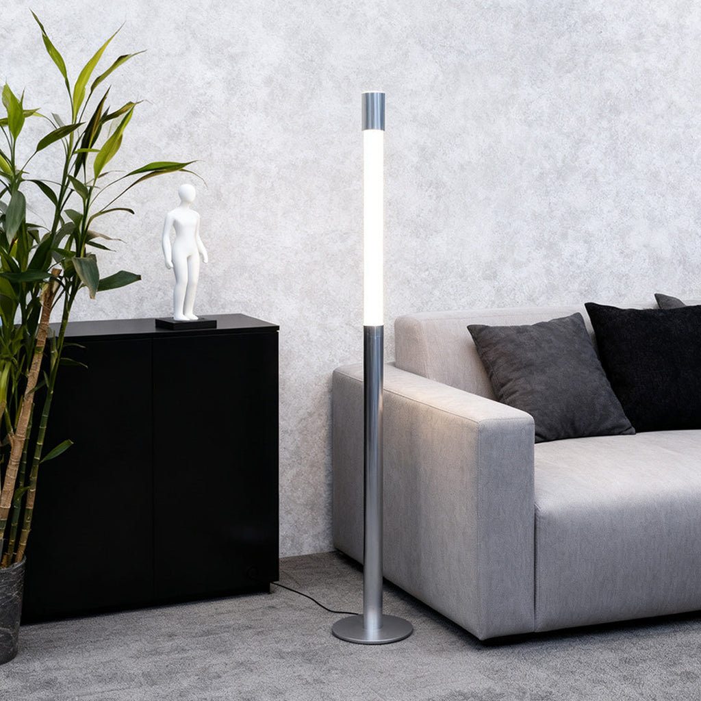 Elegant Gray Italian Floor Lamp - Minimalist Design
