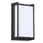 Modern Black Metal Geometric Outdoor Wall Light