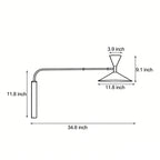 Modern Double-Joint Swing Arm Wall Sconce - Adjustable Up and Down Light
